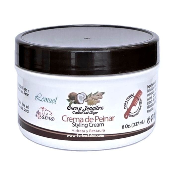 Leche Cabra Coconut and Ginger Crema de Peinar Styling cream 8 oz