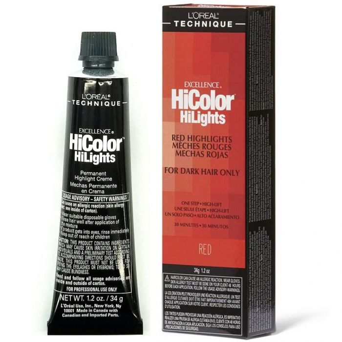 L'Oreal Excellence HiColor HiLights - Red Highlights for Dark Hair Only 1.2 oz