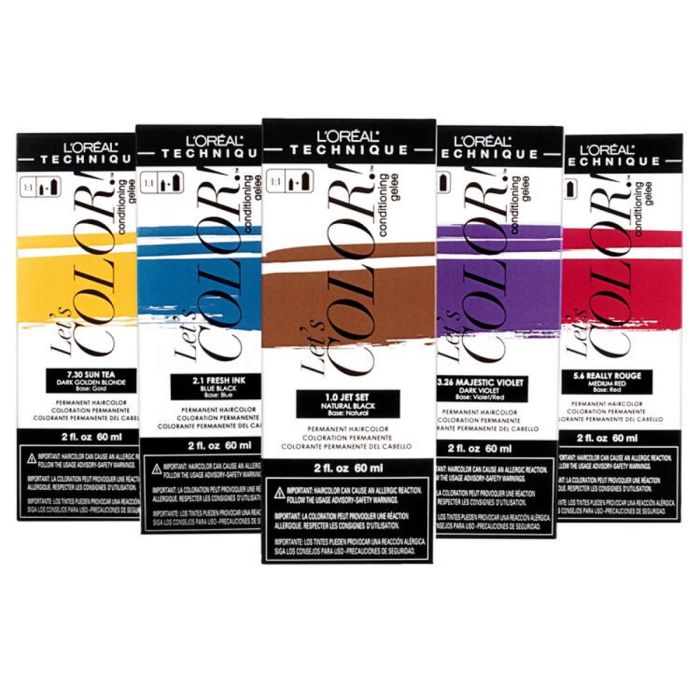 L'Oreal Let's COLOR! Conditioning Gelee Permanent Hair Color 2 oz