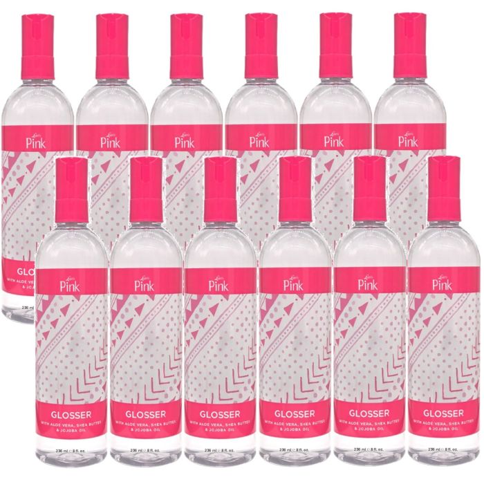 Luster's Pink Glosser Hair Spray 8 oz [12 Pack]