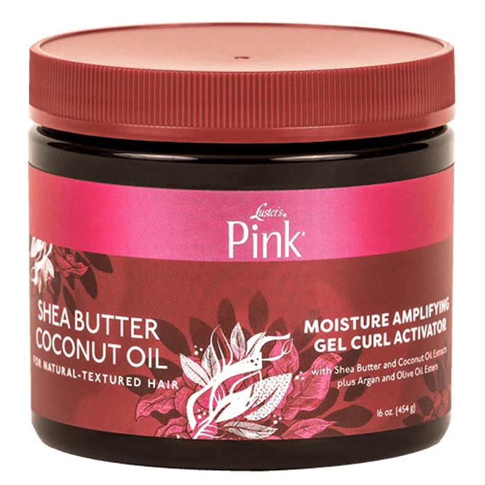 Luster's Pink Shea Butter Coconut Oil Moisture Amplifying Gel Curl Activator 16 oz