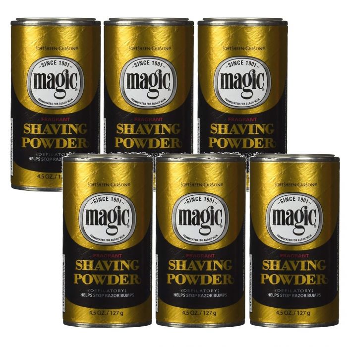 Softsheen Carson Magic Shaving Powder Gold - Fragrant 4.5 oz - 6 Pack