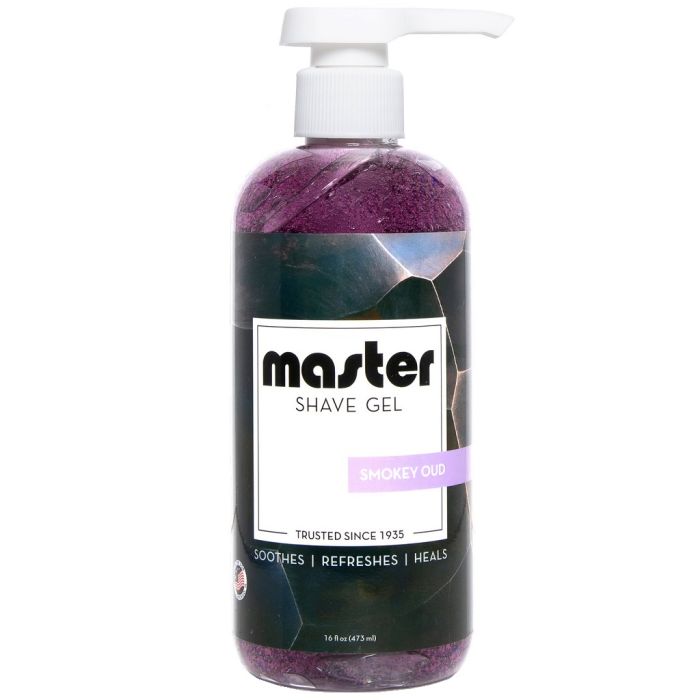 Master Shave Gel - Smokey Oud 16 oz