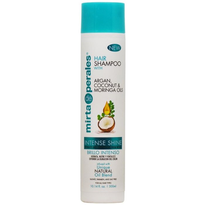 Mirta de Perales Natural Oil Blend Intense Shine Hair Shampoo with Argan, Coconut & Moringa Oils 10.14 oz