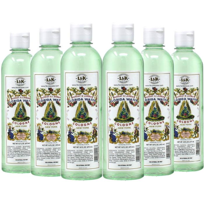 Murray & Lanman Florida Water Cologne 16 oz [6 Pack]