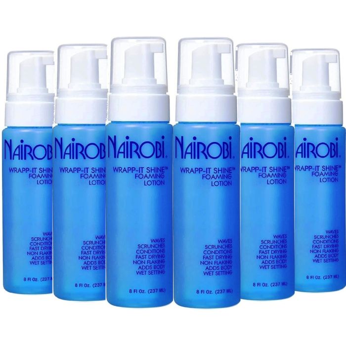 Nairobi Wrapp-It Shine Foaming Lotion 8 oz [6 Pack]