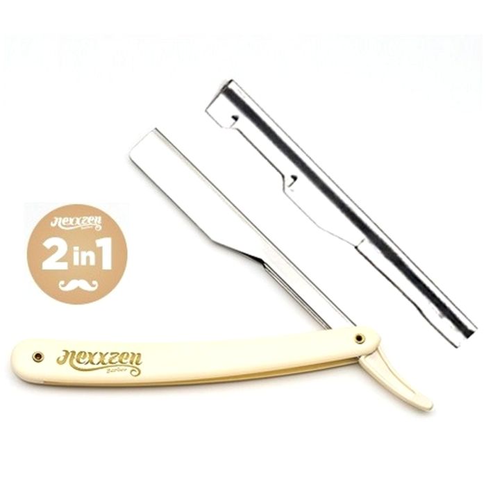 Nexxzen 2 IN 1 Razor with Extra Expose Blade Holder Off White #NZR010-OW