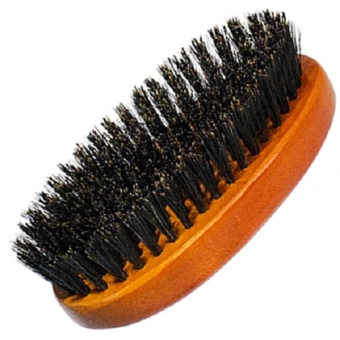 Nexxzen Reinforced Boar Oval Palm Brush - Medium/Firm Bristles #5010