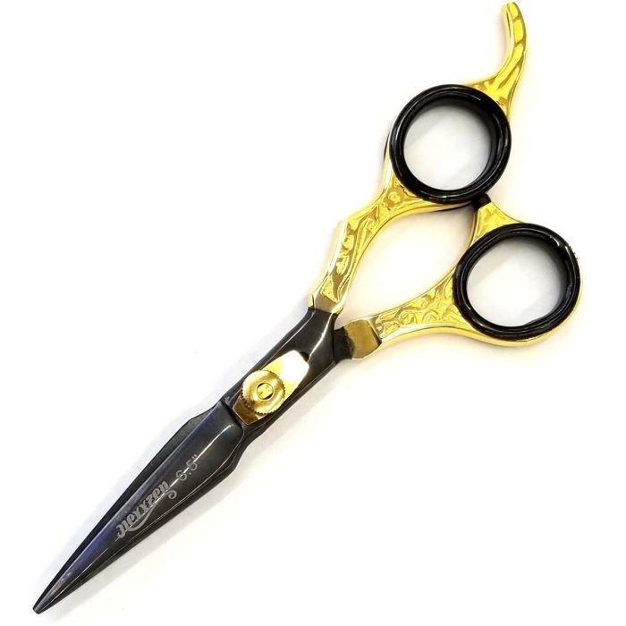 Nexxzen Shear Collection Shears - Black & Gold with Design 6.5" #523300