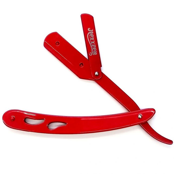 Nexxzen Professional Barber Swing Lock All Metal Razor - Red #NZR040-RD