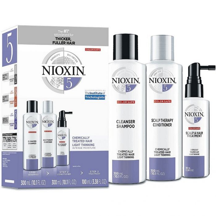 Nioxin 3 Part System No.5 - Chemically Treated Hair Light Thinning [LARGE] 