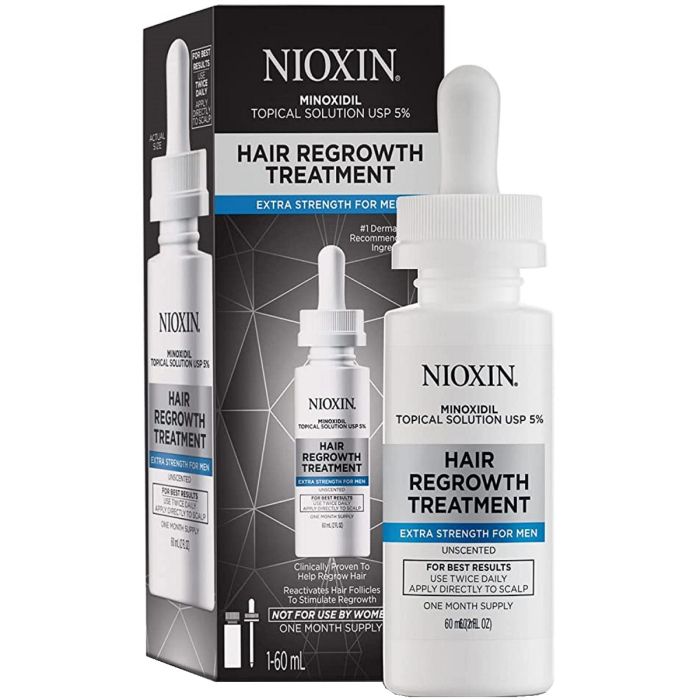 Nioxin Hair Regrowth Treatment for Men 2 oz [1 Month Supply]