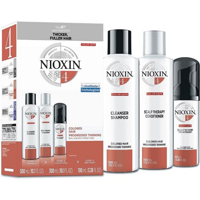 Nioxin 3 Part System No.4 - Colored Hair Progressed Thinning [LARGE]