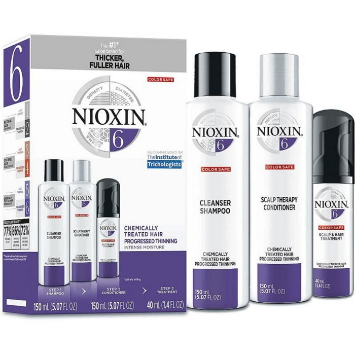 Nioxin 3 Part System No.6 - Chemically Treated Hair Progressed Thinning [TRIAL KIT]