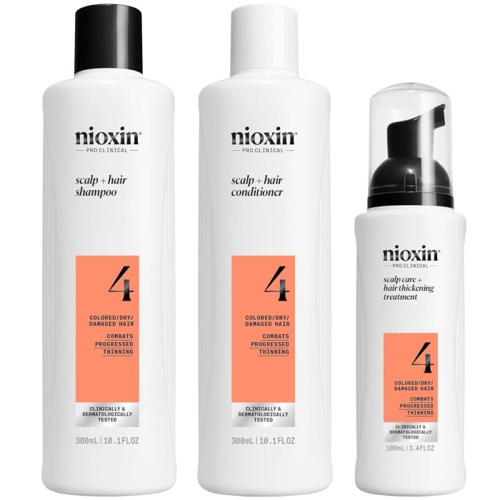 Nioxin 3 Part System No.4 - Colored Hair Progressed Thinning [LARGE]