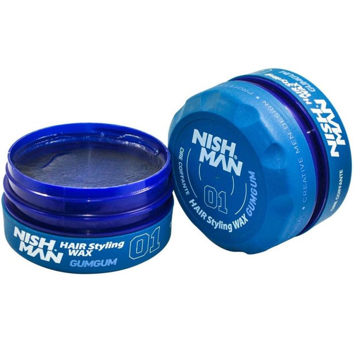 Nishman Hair Styling Wax [01 GumGum] 5 oz