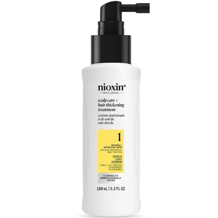 Nioxin System 1 Scalp Care + Hair Thickening Treatment - Natural Hair with Light Thinning 3.3 oz