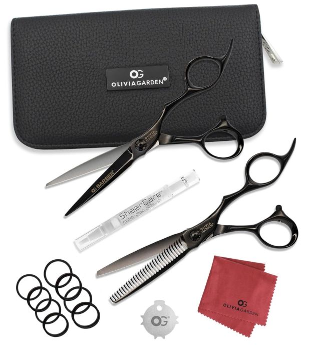 Olivia Garden Barber Shears Intro Kit - 5.75" Shear & 30-Teeth Thinner #OGB-C01