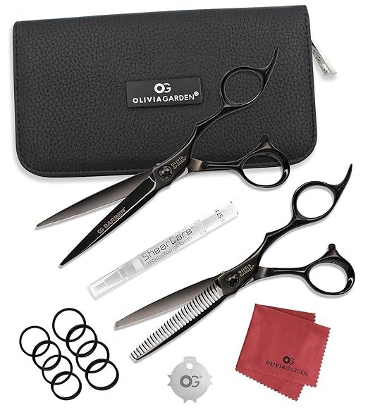 Olivia Garden Barber Shears Intro Kit - 6.25" Shear & 30-Teeth Thinner #OGB-C02