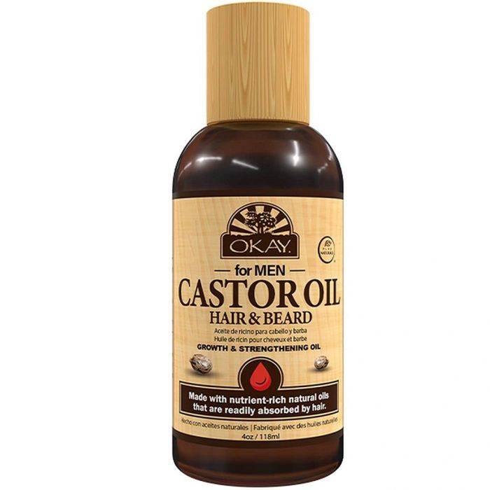 Okay for Men Beard & Hair Castor Oil 4 oz