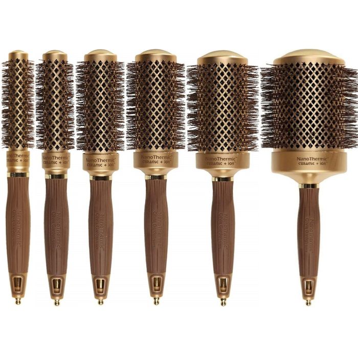 Olivia Garden Nano Thermic Ceramic + Ion Round Thermal Brush [Available in 0.75" to 3.25"]