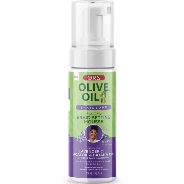 ORS Olive Oil Curlshow Curl Style Mousse Infused with Collagen & Avocado Oil 7 oz