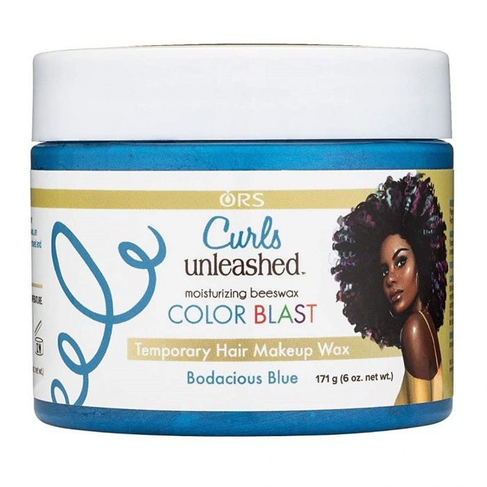 ORS Curls Unleashed Color Blast Temporary Hair Makeup Wax - Bodacious Blue 6 oz