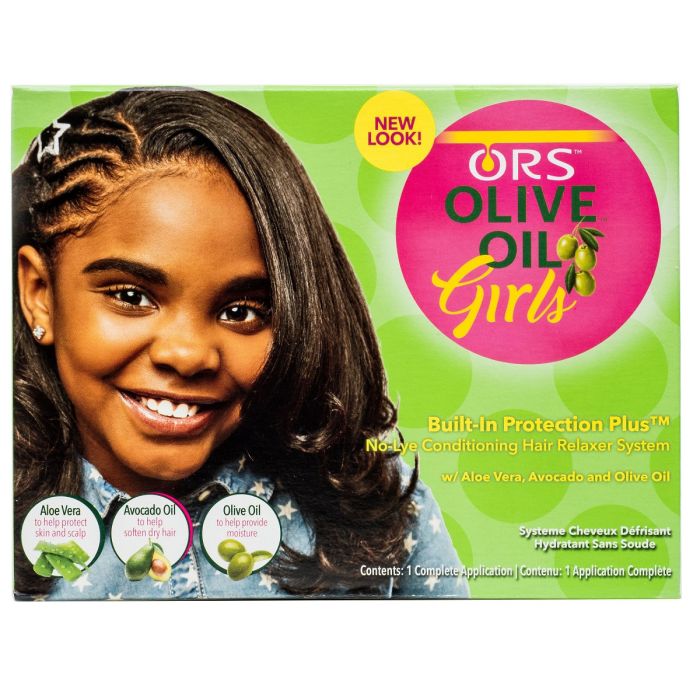 ORS Olive Oil Girls Built-In Protection Plus No-Lye Conditioning Hair Relaxer System - 1 Application