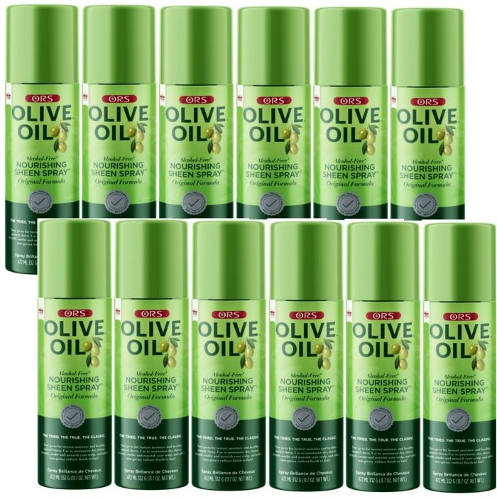 ORS Olive Oil Nourishing Sheen Spray - Original 11.7 oz [12 Pack]