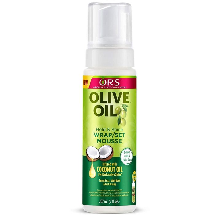 ORS Olive Oil Hold & Shine Wrap / Set Mousse 7 oz