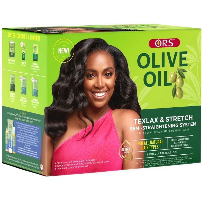 ORS Olive Oil Texlax & Stretch Semi-Straightening System - 1 Full Application