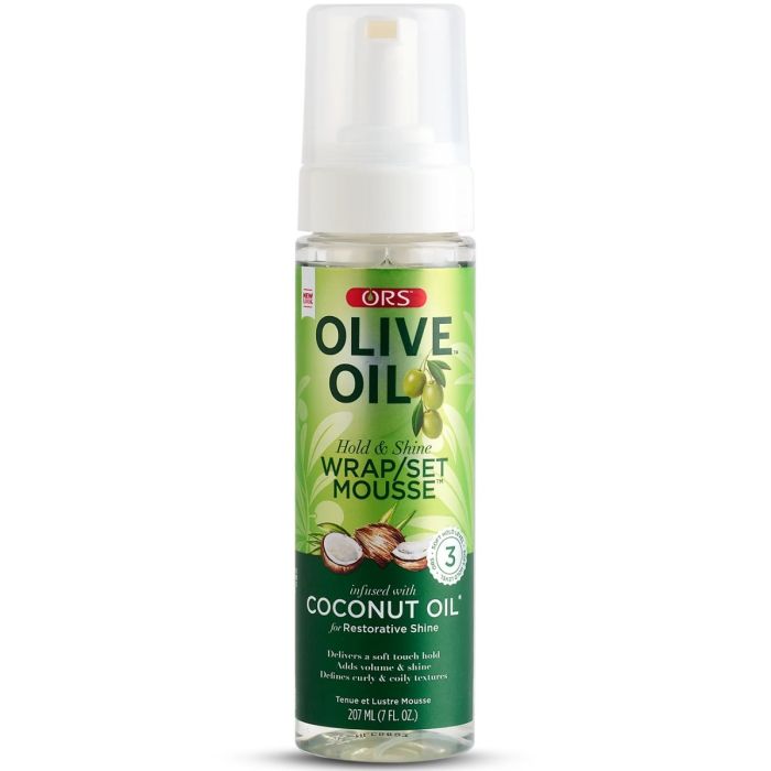 ORS Olive Oil Hold & Shine Wrap / Set Mousse 7 oz