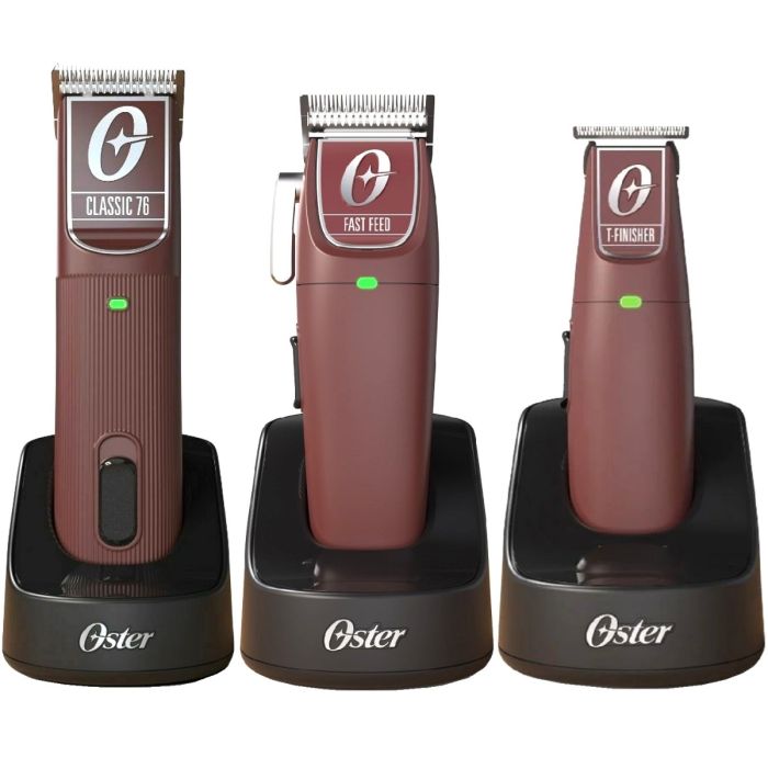 Oster Cordless Classic 76 Clipper, Fast Feed Clipper & T-Finisher Trimmer [TRIO]