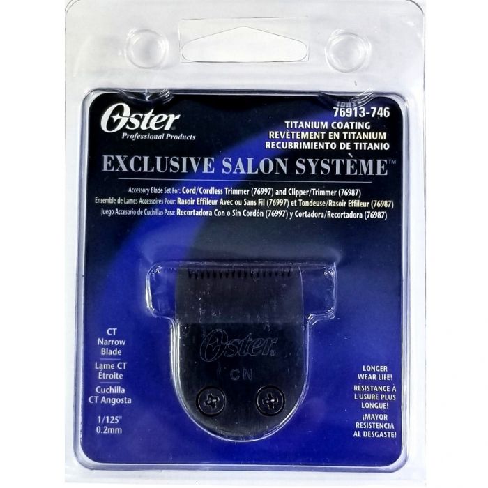 Oster Titanium Coating Narrow Blade For Cord / Cordless Trimmer (76997) & (76987) #76913-746