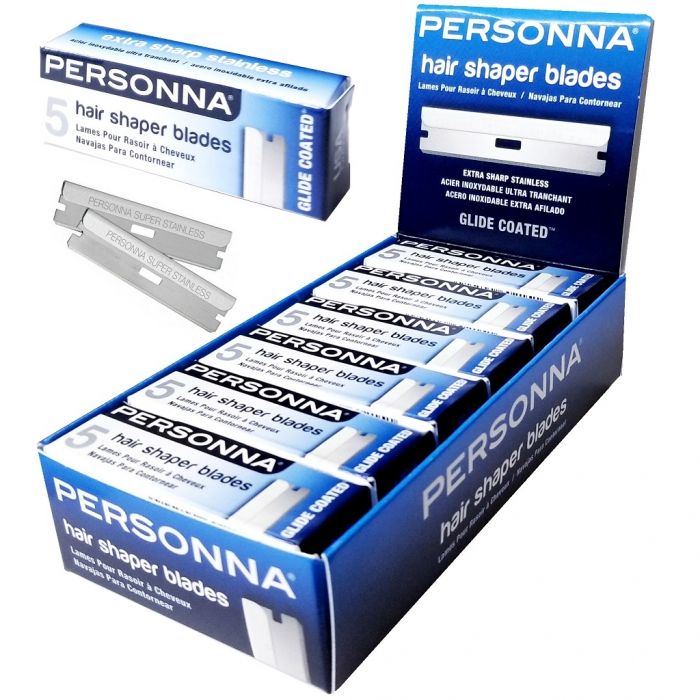 Personna Hair Shaper Blades - 60 Blades #BP8800 [5 Blades x 12 Pack]