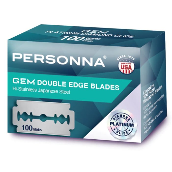 Personna Double Edge Stainless Steel Blades - 100 Blades #BP9020
