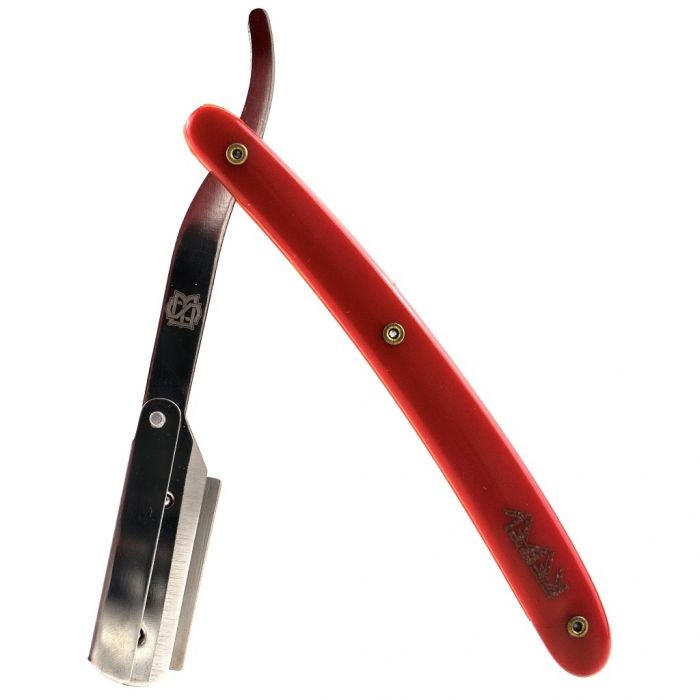 Stache Barbers Rebel Razor with Leather Case - Red