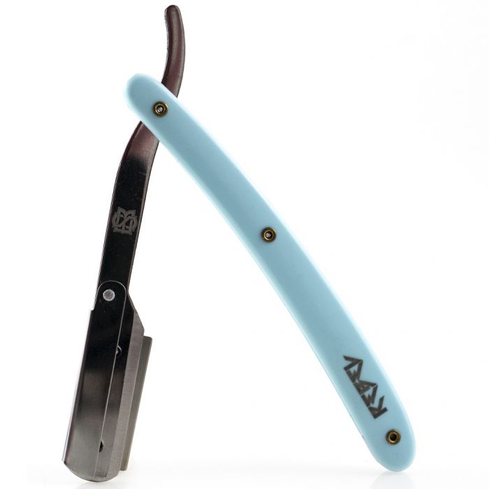 Stache Barbers Rebel Razor with Leather Case - Turquoise