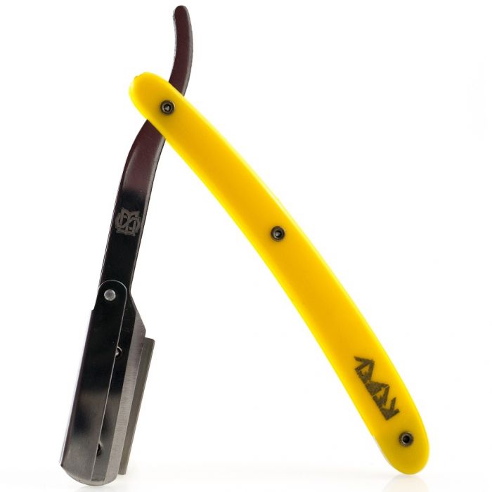 Stache Barbers Rebel Razor with Leather Case - Yellow