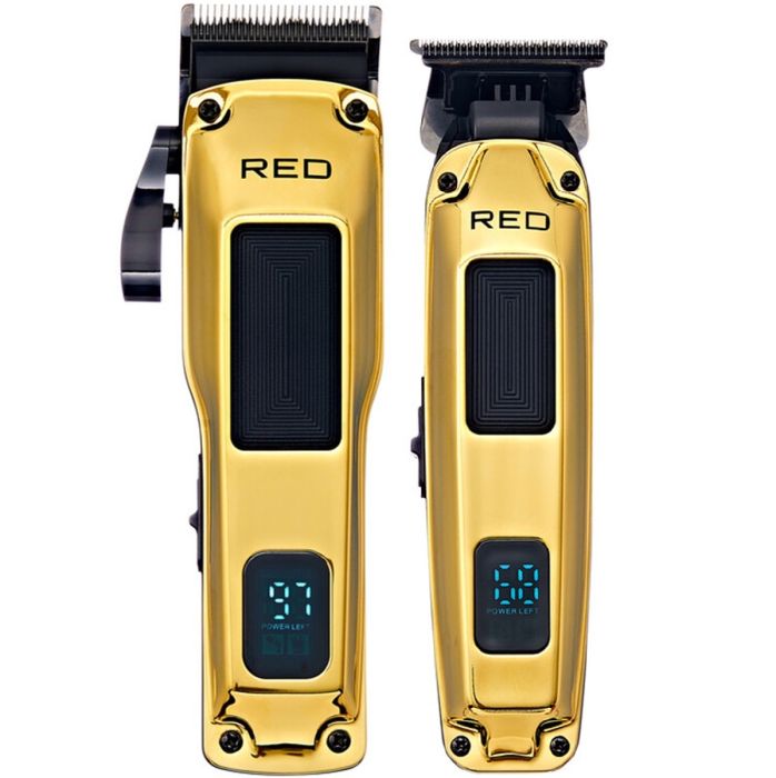 Red Cordless Clipper & Trimmer Combo Value Pack - Gold #CCT01