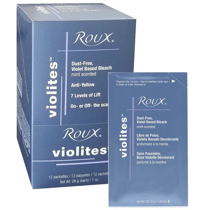 Roux Violites Dust-Free Violet Based Bleach Mint Scented 1 oz - 12 Pack