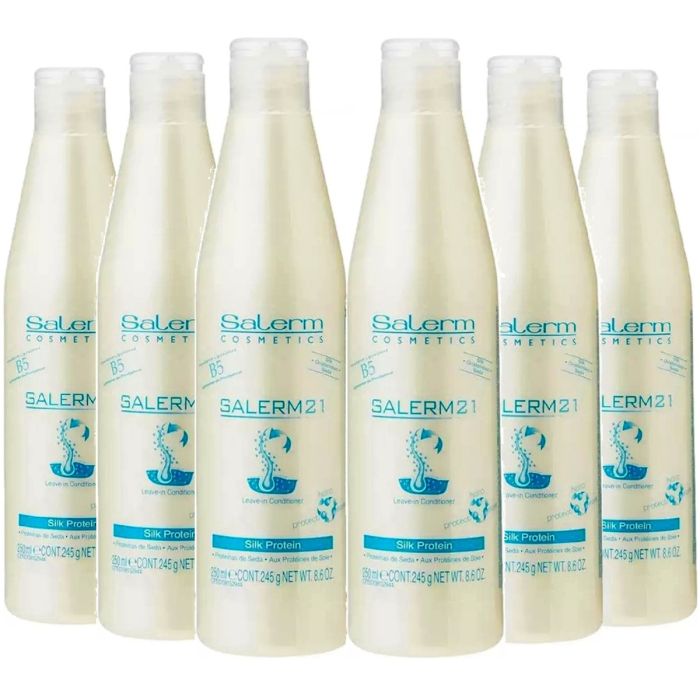 Salerm 21 B5 Silk Protein Leave In Conditioner - Bottle 8.6 oz #5737 [6 Pack]