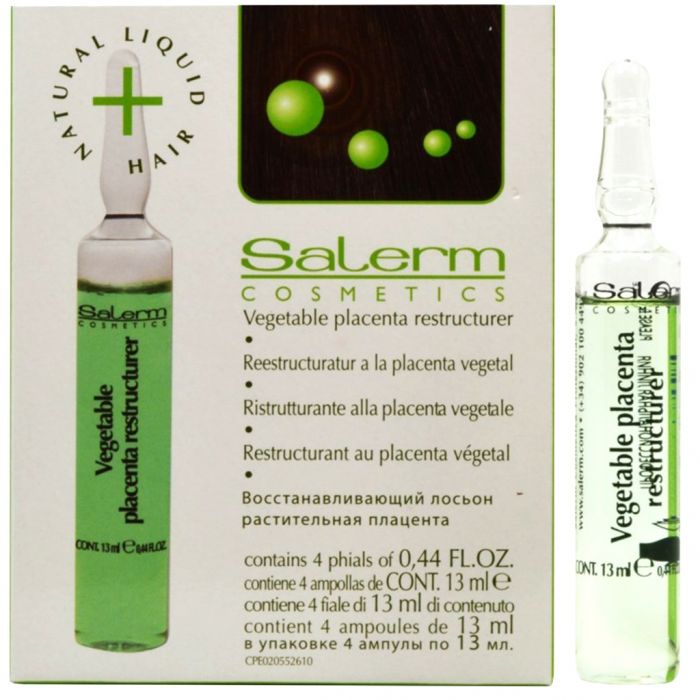 Salerm Vegetable Placenta Restructurer Amples 0.44 oz - 4 Vials