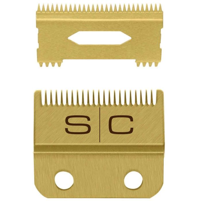 Stylecraft Replacement Fixed Black Diamond Carbon DLC Faper Hair Clipper Blade with Slim Deep Tooth Cutter Set #SC520B
