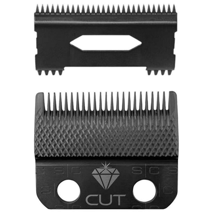 Stylecraft Replacement Fixed Gold Titanium Fade Hair Clipper Blade with Slim Deep Tooth Cutter Set #SC521G