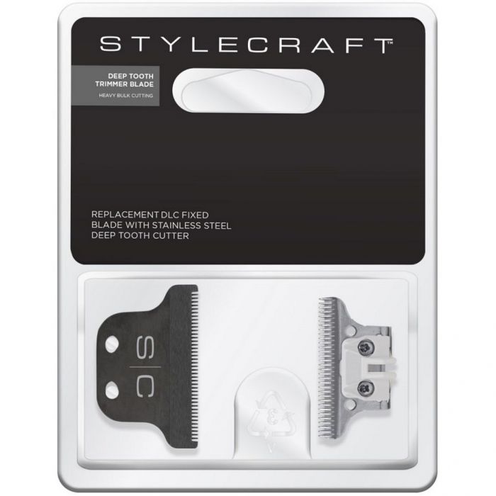 Stylecraft Replacement DLC Fixed Blade with Stainless Steel Cutter - Deep Tooth Trimmer Blade #SCAHRBD