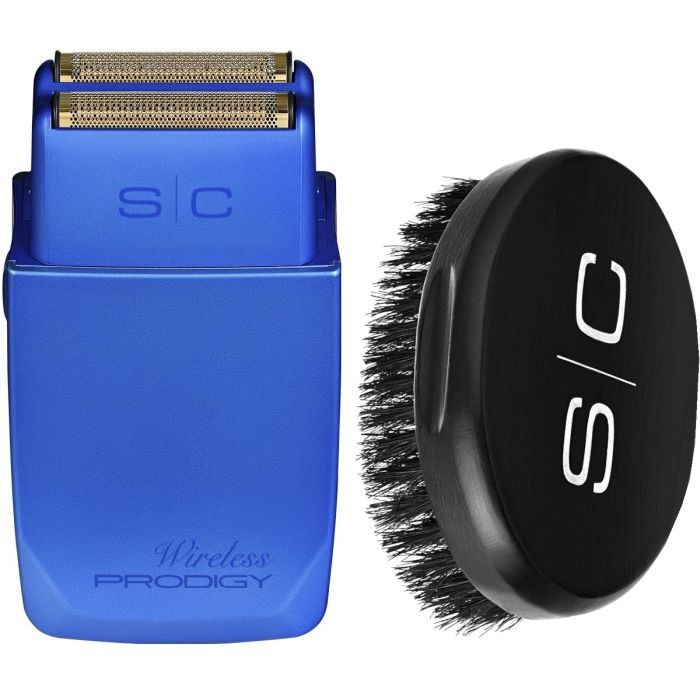 Stylecraft Wireless Prodigy Shaver Blue with FREE SC Military Oval Brush Deal
