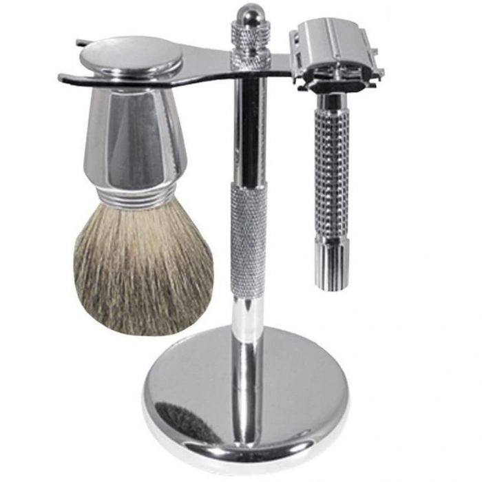 Scalpmaster Chrome Shaving Set #SB-19