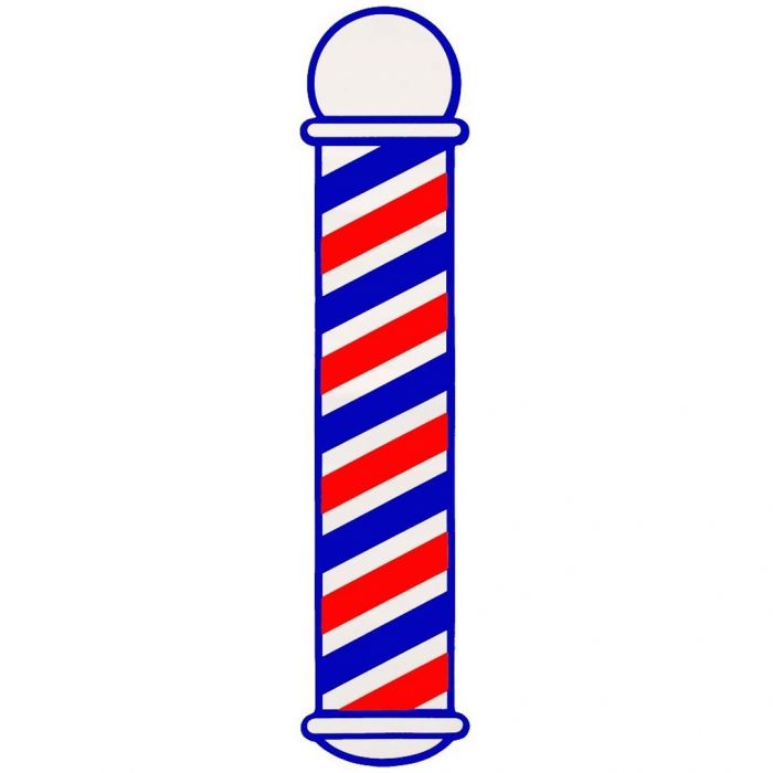 Scalpmaster Barber Pole Cling Decal Sticker #SC-9015
