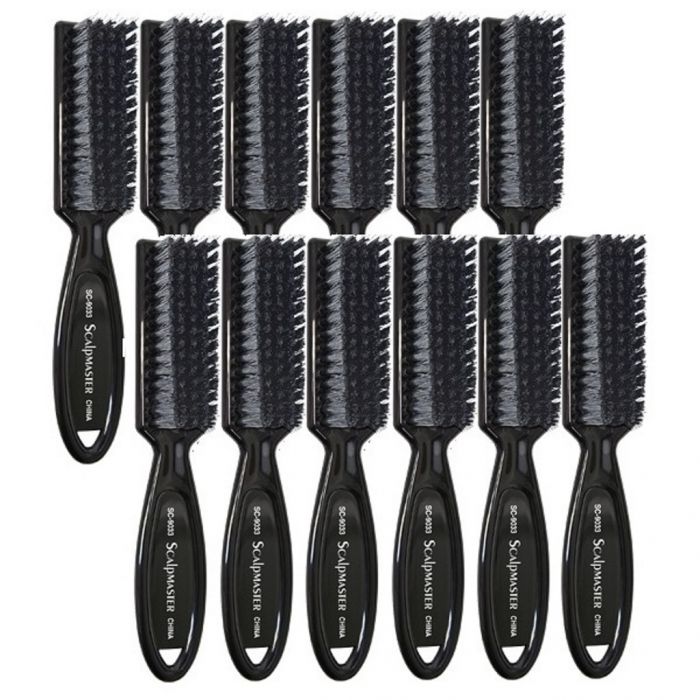 Scalpmaster Soft Bristle Clipper Cleaning Brush #SC-9033 [12 Pack]
